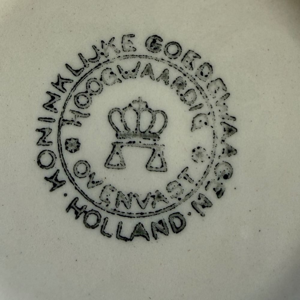 Rare Vtg 1950s Royal Goedewaagen Holland Pitcher 3 Cups Set Mid‎ Century Floral - Picture 6 of 13